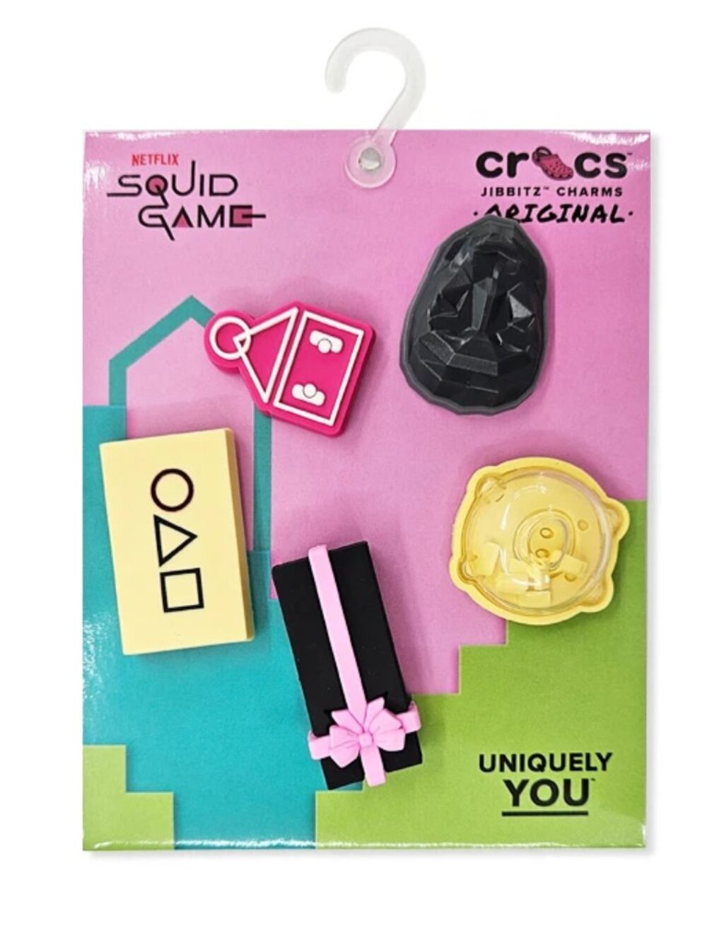 🇰🇷 CROCS JIBBITZ NETFLIX SQUID GAME 5 PACK SHOE CHARMS NWT